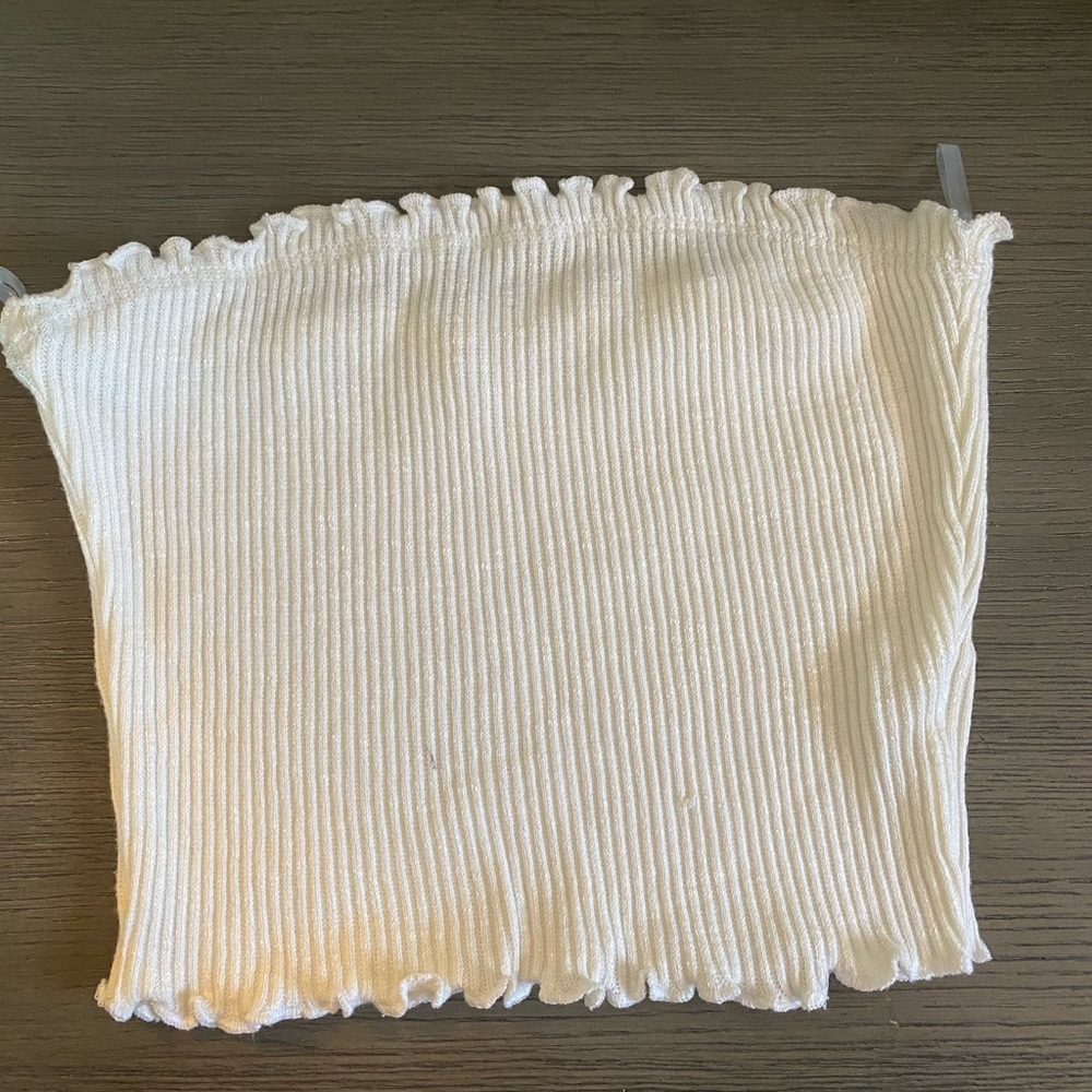Cream tube top